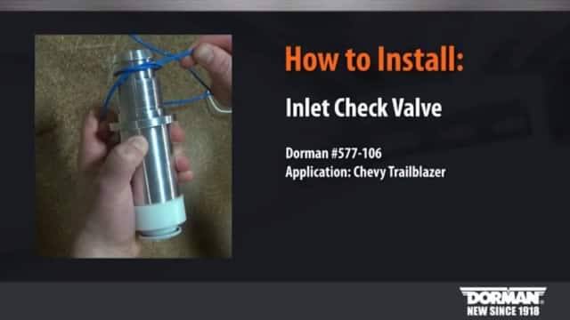 Inlet Check Valve Replacement Installation by Dorman Products 