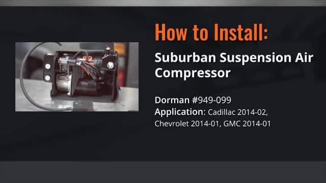 Air Suspension Compressor Installation Video by Dorman Products 