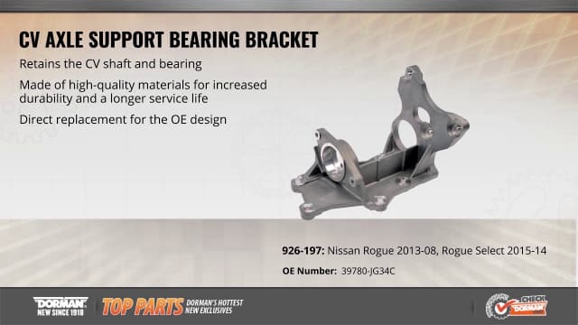 CV Axle Support Bearing Bracket 