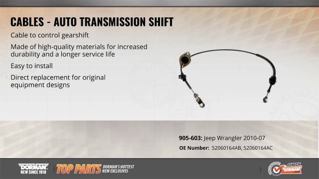 Auto Transmission Shift Cable 