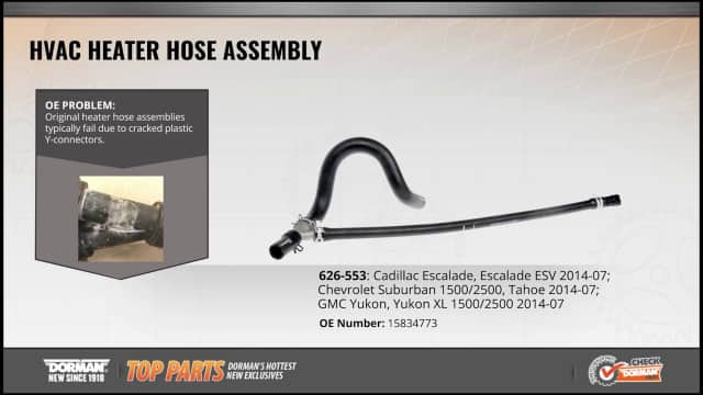 HVAC Heater Hose Assembly 