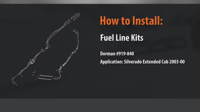 Stainless Steel Fuel Line Kit, GM Trucks (Gasoline) 