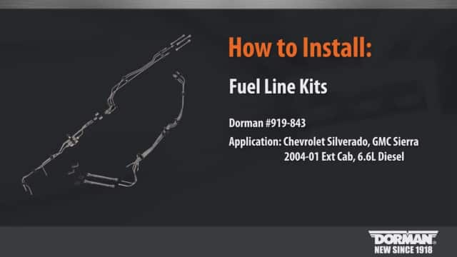 Stainless Steel Fuel Line Kit, GM Trucks (Diesel) 