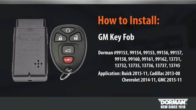 GM Key Fob Programming by Dorman Products 