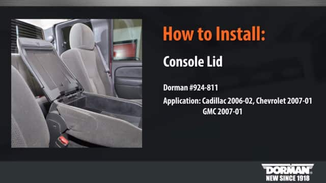 GM Center Console Lid Kit Repair Video by Dorman Products 