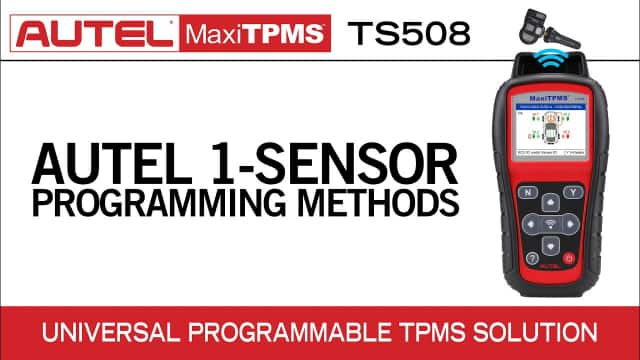 Autel 1-Sensor Programming Methods 