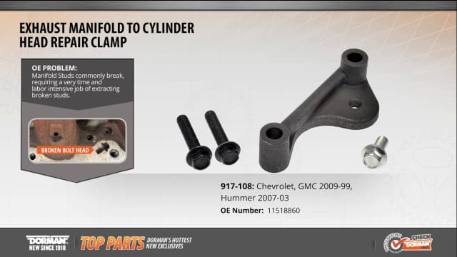 Exhaust Manifold to Cylinder Head Repair Clamp 