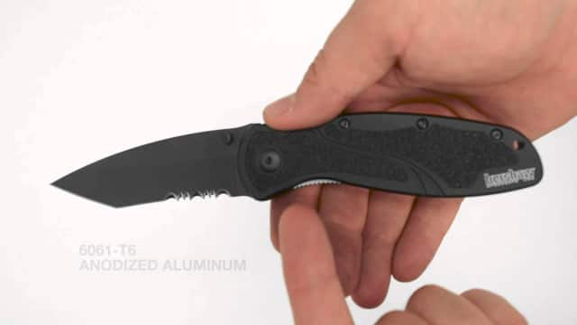 Kershaw 1670TBLKST - Blur - Tanto Black Serrated 