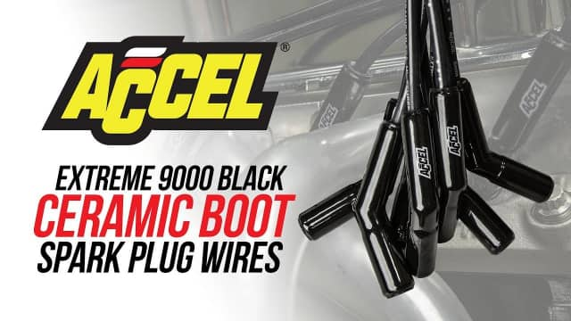 Accel Extreme 9000 Black Ceramic Boot Spark Plug Wires 