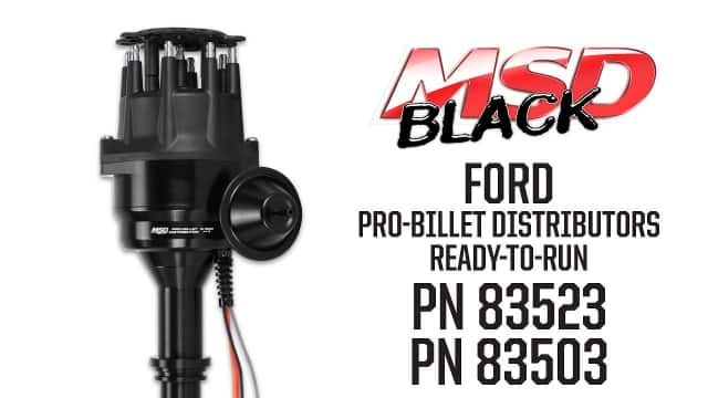 MSD Black Ford Ready-to-Run Distributors 