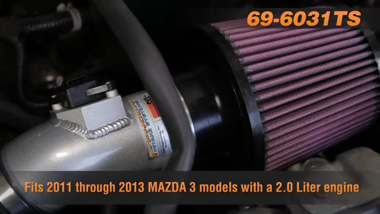 Mazda 3 2.0L [#69-6031TS] Air Intake Installation Video 