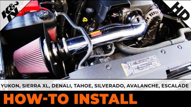 Yukon, Sierra XL, Denali, Tahoe, Silverado, Avalanche, Escalade [#77-3070KP] Air Intake Installation 