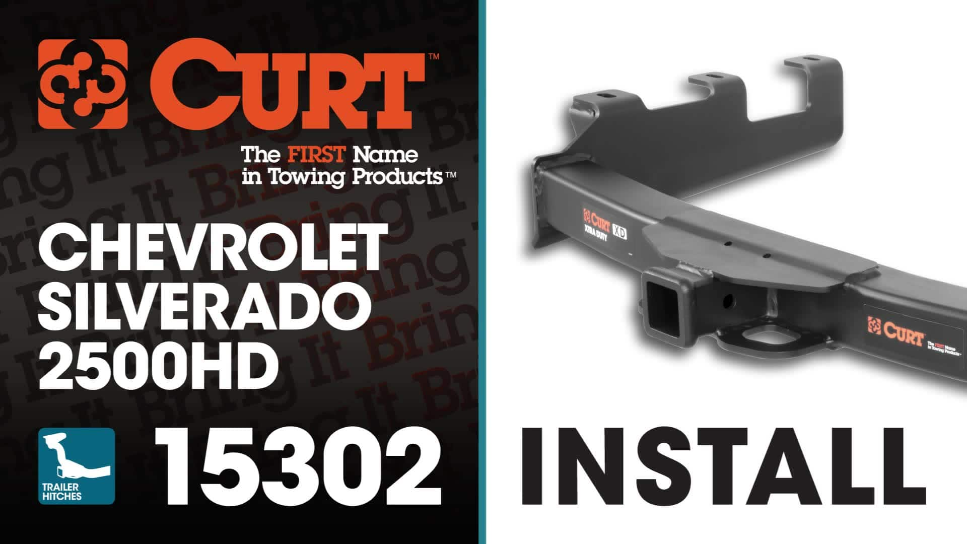 Trailer Hitch Install CURT 15302 on Chevrolet Silverado 2500HD 