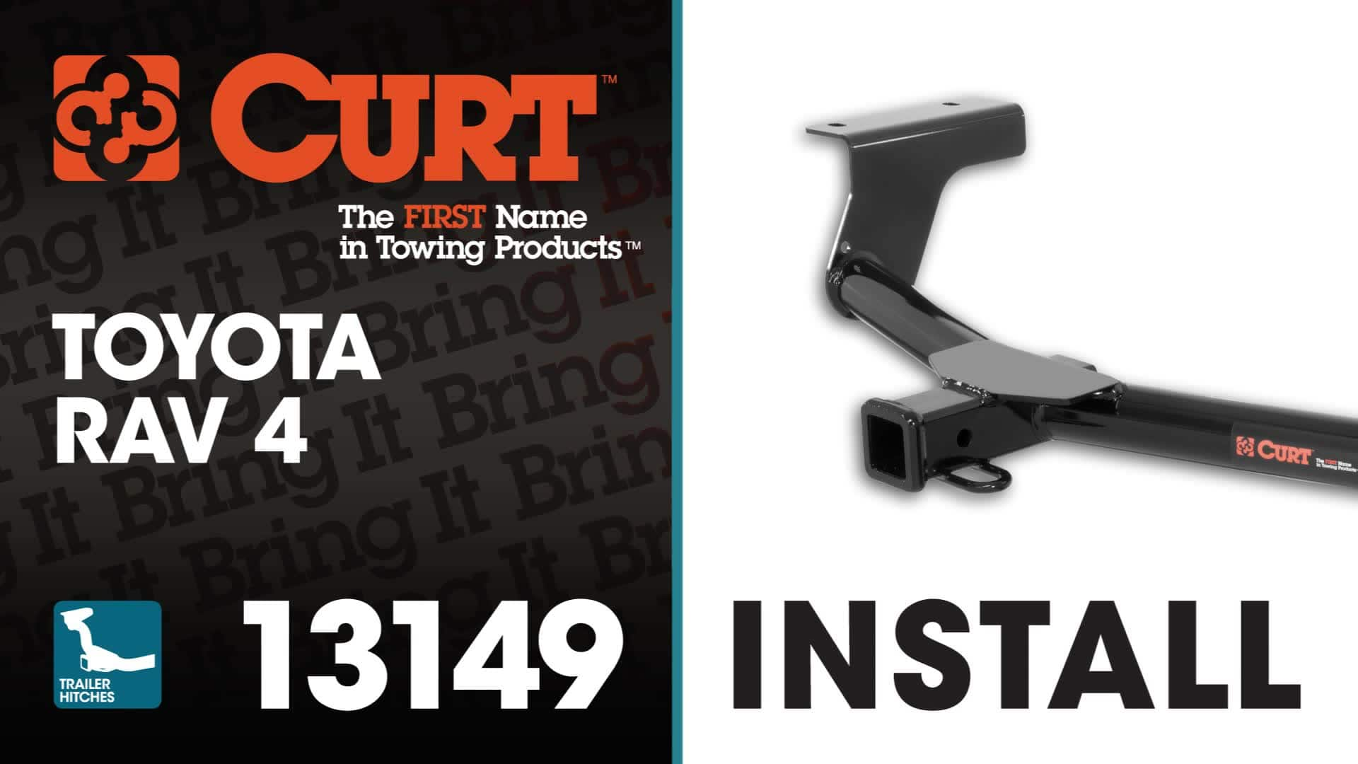 Trailer Hitch Installation CURT 13149 on Toyota RAV 4 