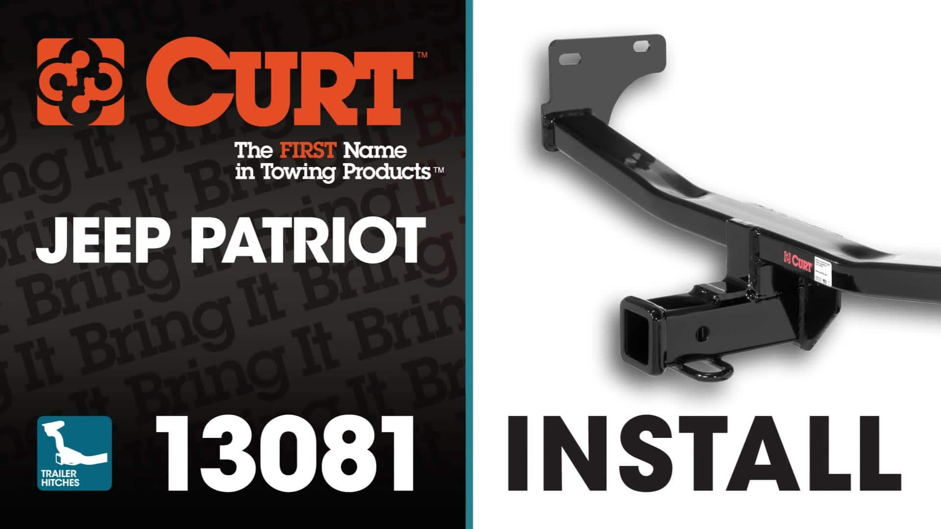 Trailer Hitch Install CURT 13081 on a Jeep Patriot 