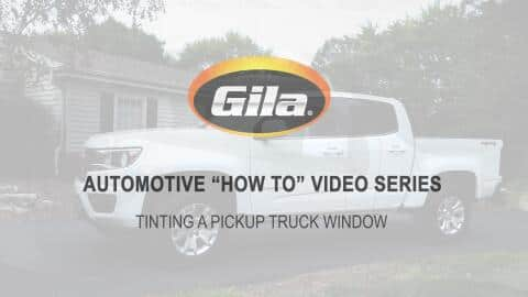 Tinting a Pickup Truck Side Window 