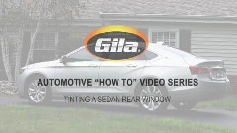 Tinting a Sedan Rear Window 