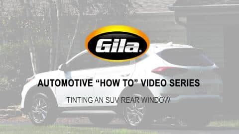 Tinting an SUV Rear Window 