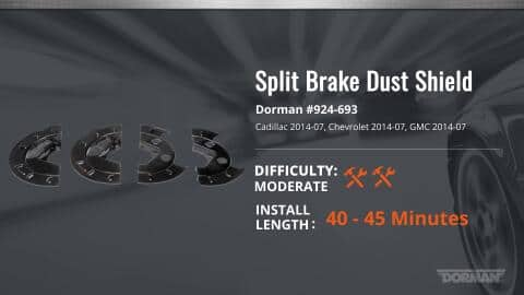 Split Brake Dust Shield Installation Video by Dorman Products 