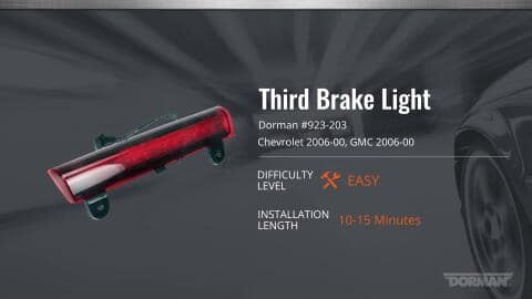 GMC Yukon Third Brake Light Assembly Installation Video by Dorman Products 