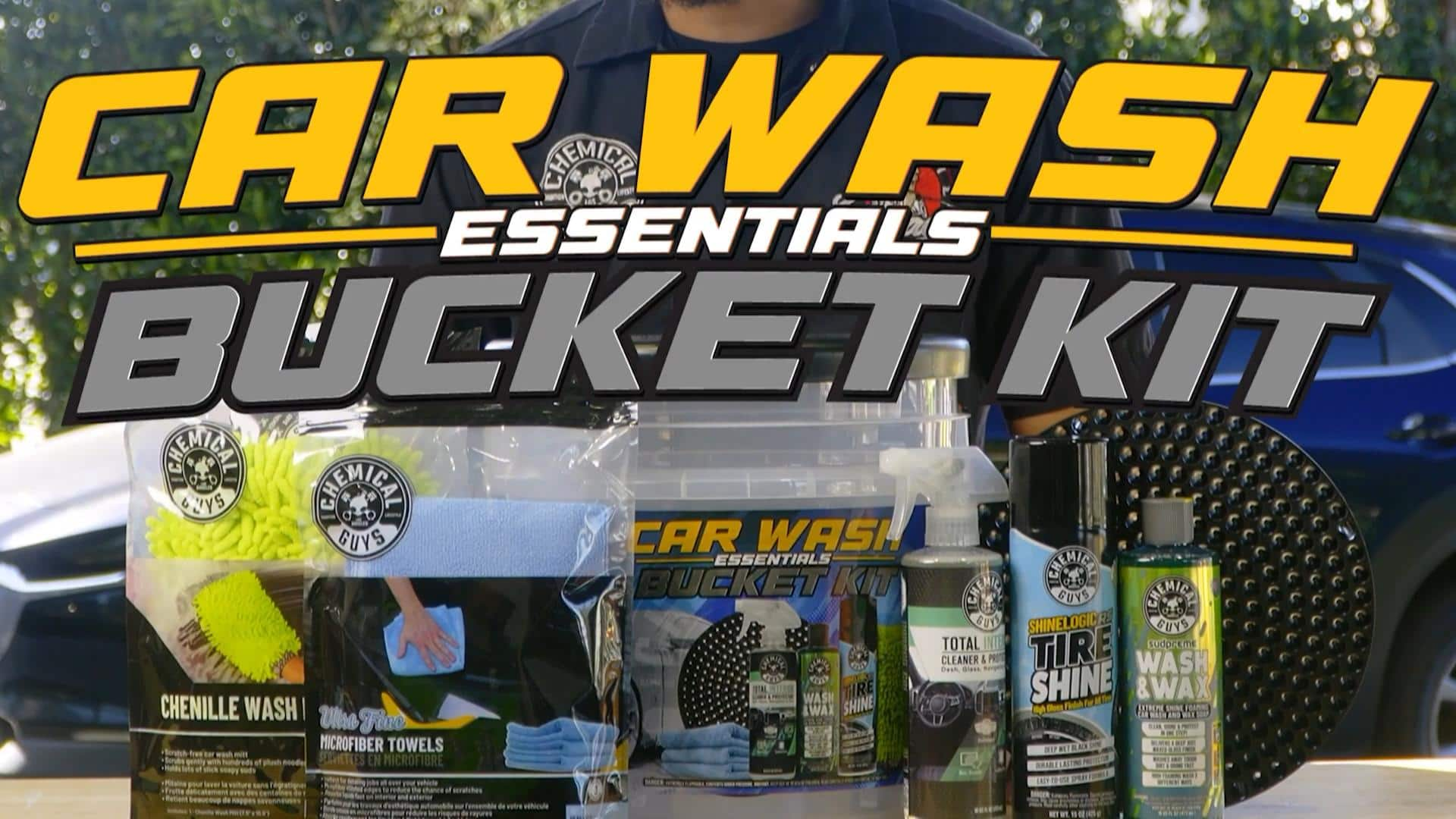 Car Wash Essentials Bucket Kit 